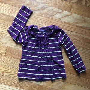 OshKosh, 2t purple and green long sleeve shirt.